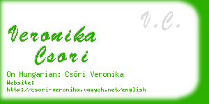 veronika csori business card